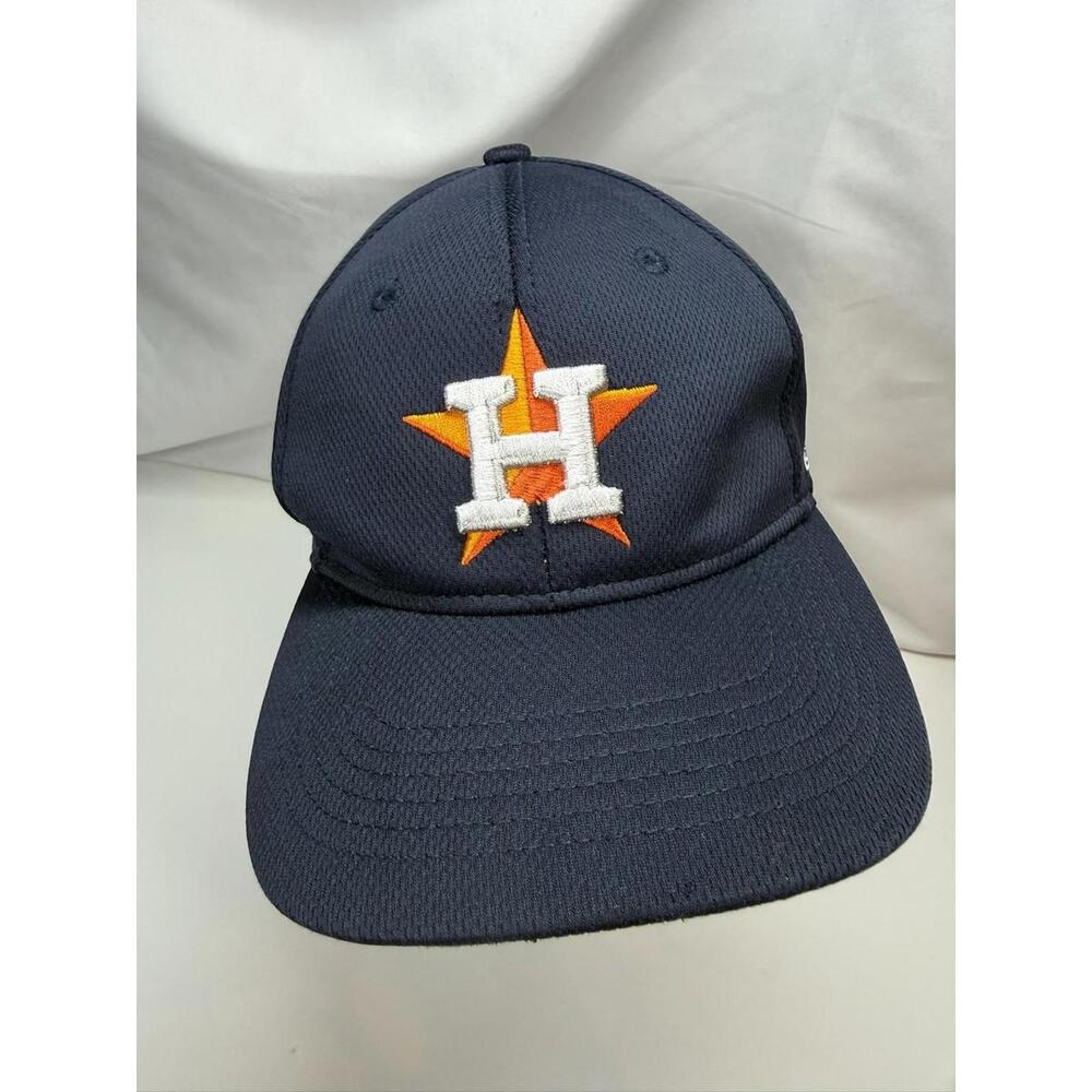 Houston Astros Hat Cap Strap Back Youth One Size Navy MLB Baseball Orange‎ Logo
